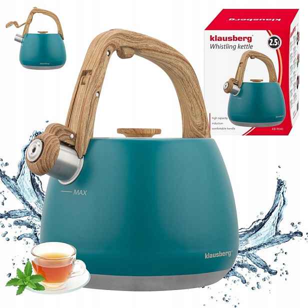 Konvice S Píšťalkou 2,5 L Klausberg KB-9040 Tyrkysová