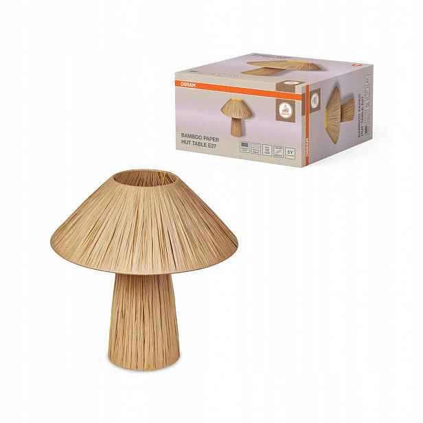 Stolní lampa E27 Dekorativní bambus Hnědá Decor Osram