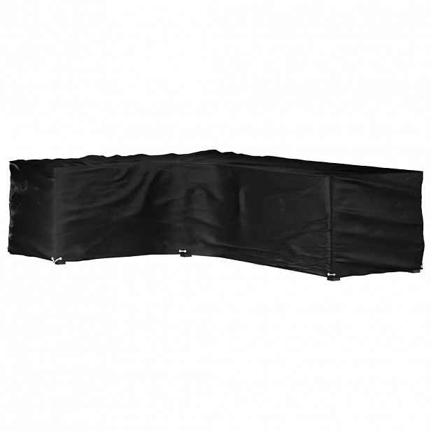 vidaXL Plachta na zahradní nábytek tvar L 16 oček 210 x 260 x 80 cm