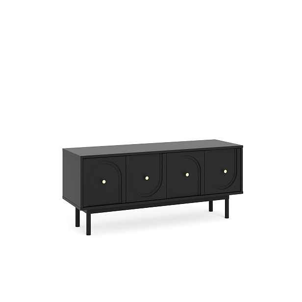 Vivaldi TV stolek Mazoma 154 cm černý/zlatý