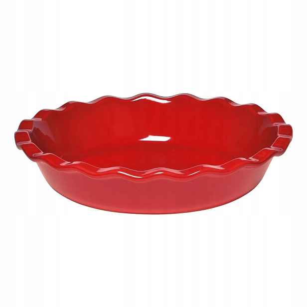 Emile Henry Burgundy Koláčová forma, 26 cm, červená