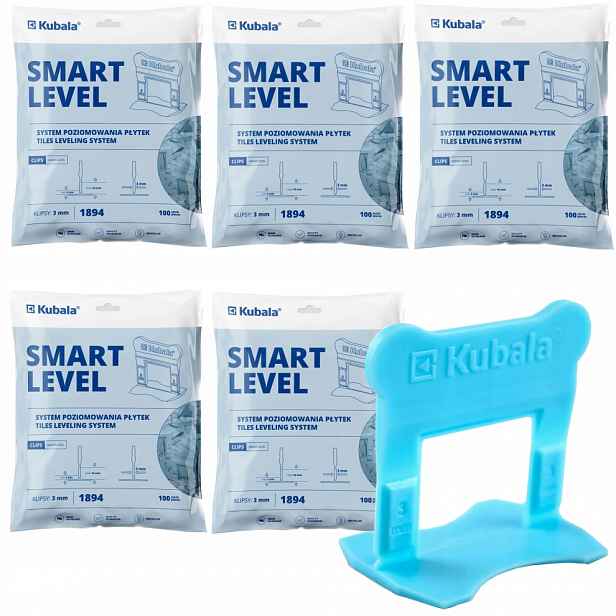 Kubala Smart Level Klipsy Pro Vyrovnávání Dlaždic 3MM Sada 500 Kusů