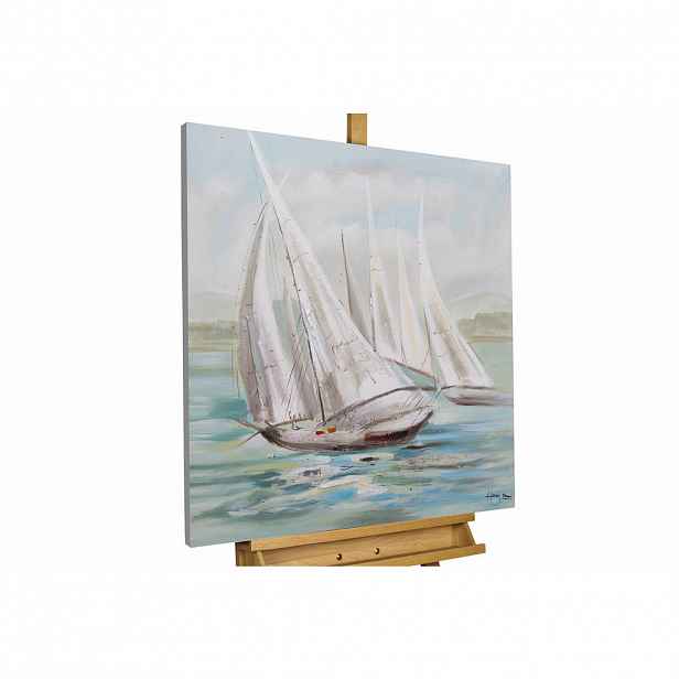 KUNSTLOFT OLEJOMALBA 80/80 cm, Moře a pláž
