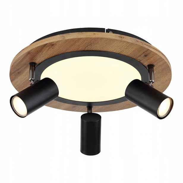 Lampa spotová černá Kassu loft do kanceláře Globo