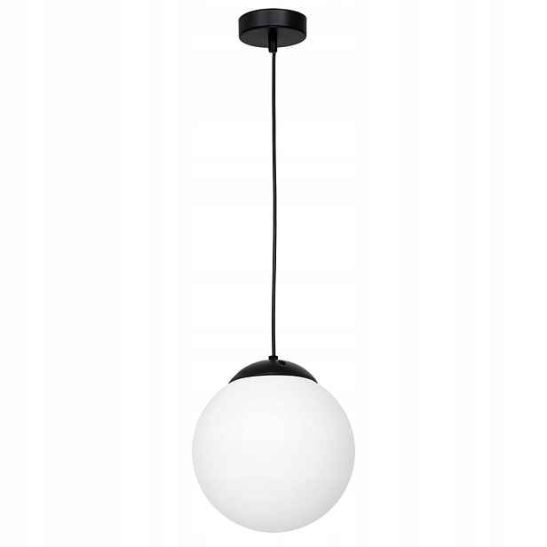 Milagro závěsná lampa Lima 1x40W E14 černá/bílá