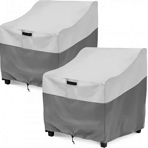 TEMU 2ks Odolné Kryty na Zahradní Židle z 600D Tkaniny pro Venkovní Použití - Vhodné pro Židle o Rozměrech 37W x 41D x 31.5H, Trvanlivý Polyester se