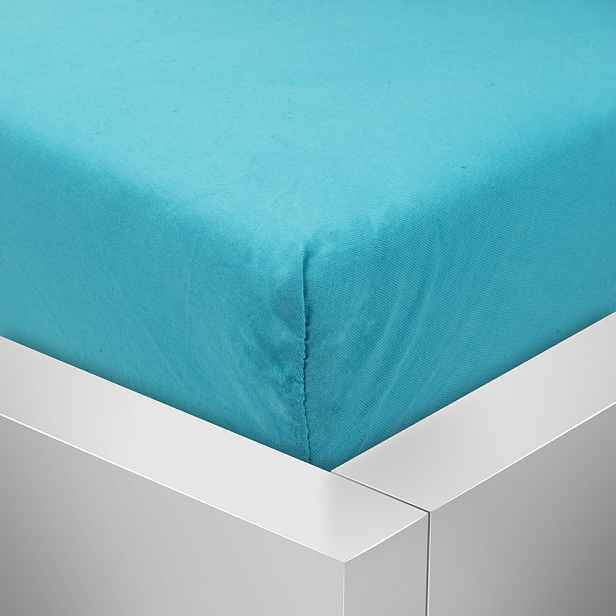 TP Jersey prostěradlo 160x200 Premium - Azurová