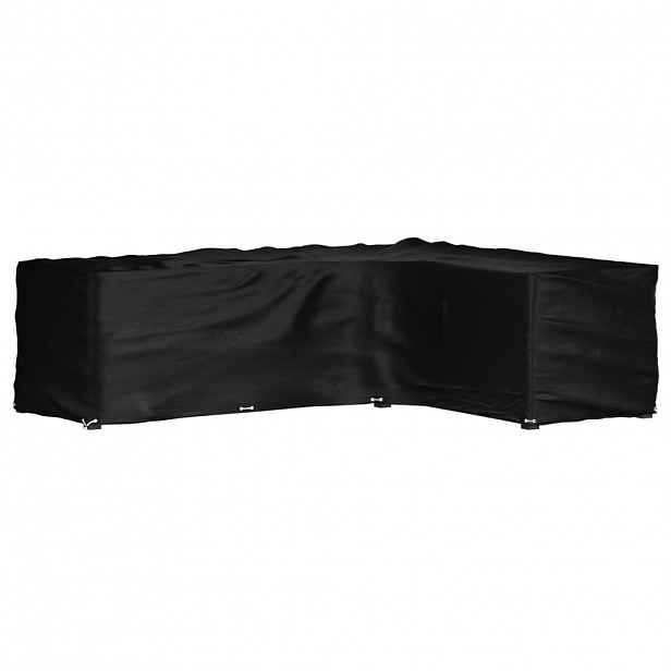 vidaXL Plachta na zahradní nábytek tvar L 16 oček 260 x 210 x 80 cm