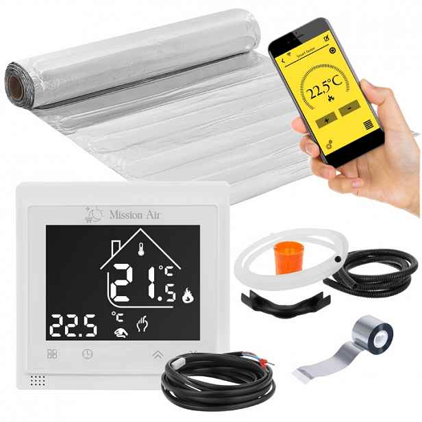 Set Vyhřívací Podložka pro topení Mission Air pod panely MAL-160W/m² 3m² WiFi