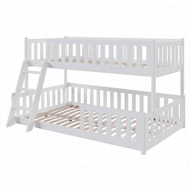 Kids Collective PATROVÁ postel s žebříkem 90x200 v bílé barvě