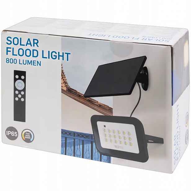 Solární Lampa S Dálkovým Ovládáním, Voděodolná, IP65 800 Lumenů