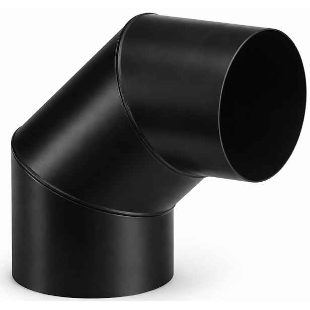 Kouřové Koleno pevné, Vzduchotěsné, úhel 90°, Žáruvzdorné, 2 MM, Krb Fi 160