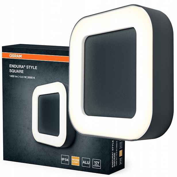 Zahradní nástěnné svítidlo Venkovní fasádní Led lampa 13.5W 480lm 3000K IP54