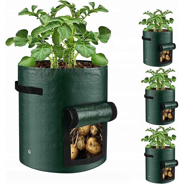 8 x Taška Eko Pro Pěstování Brambor Květináč H35 D30 cm