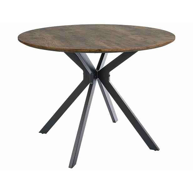 Kasvo ASTER stůl jídelní pr.120cm ořech vint / černá noha