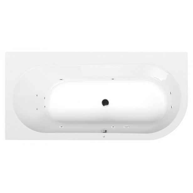 Masážní vana Polysan Astra 165x80 cm Active Hydro akrylát levá 33611.1010