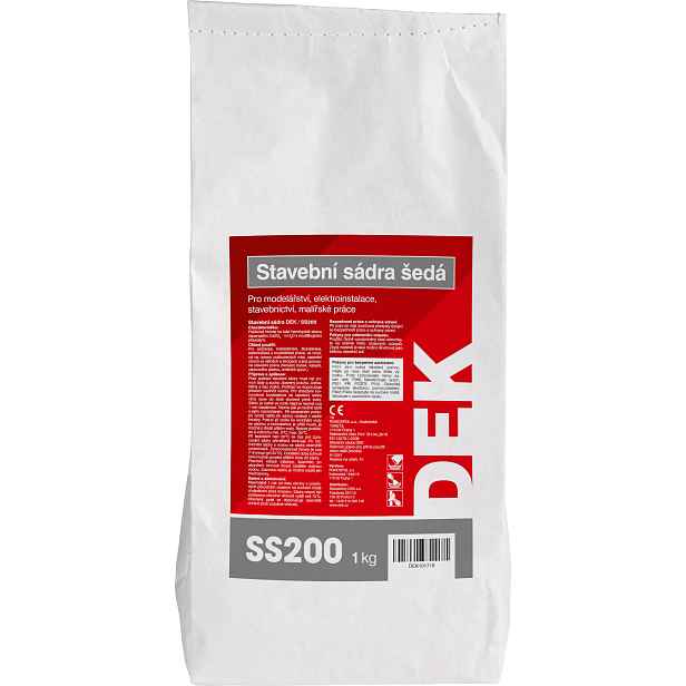 Sádra stavební DEK 1 kg šedá