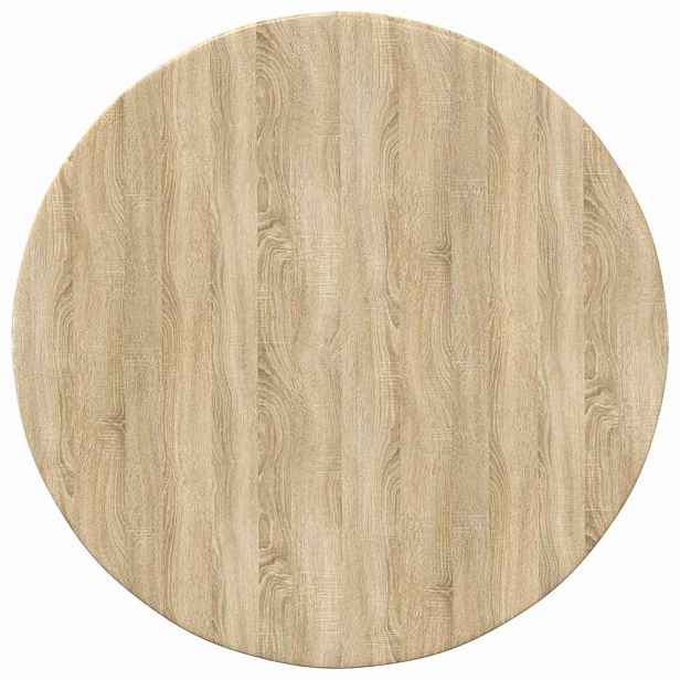 vidaXL Deska stolu Ø 50 x 1,5 cm Kulatý Kompozitní dřevo Dub sonoma