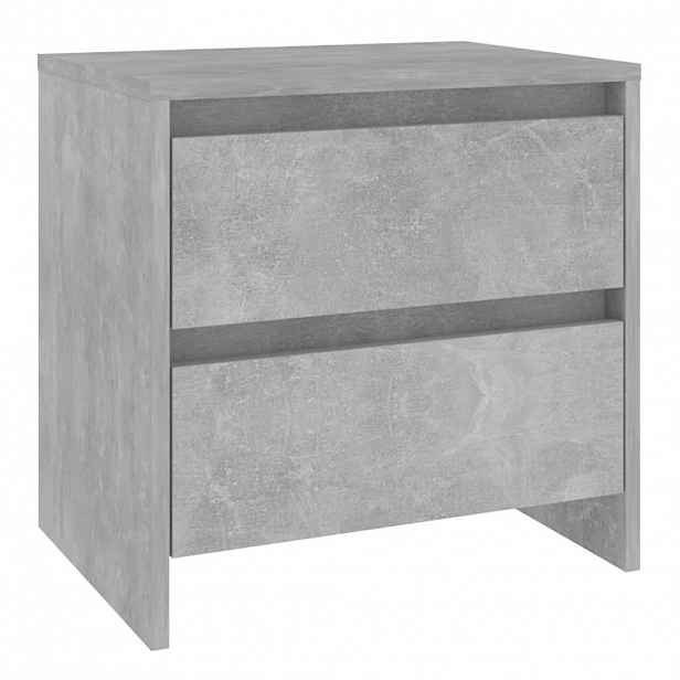 vidaXL Noční stolek betonově šedý 45 x 34,5 x 44,5 cm dřevotříska