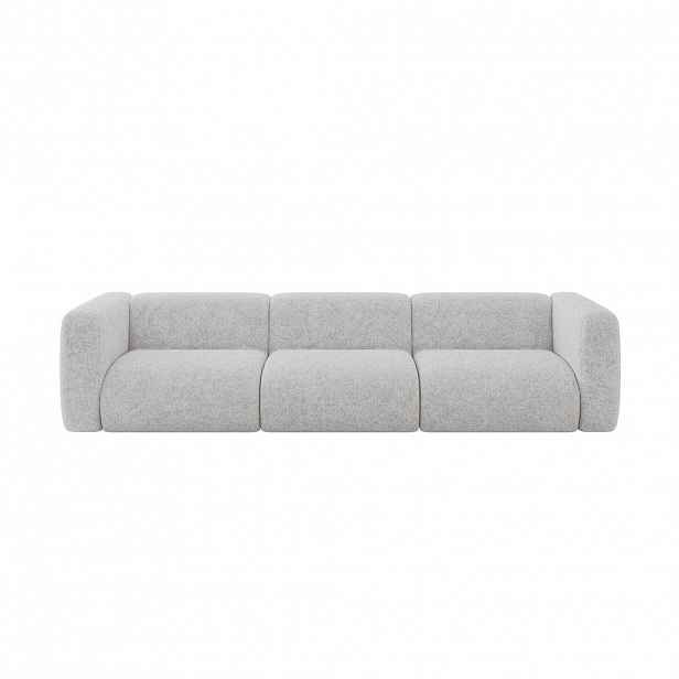 ALTDECOR MODULÁRNÍ pohovka MIRA-S2, 3místná, 319 × 89 × 70 cm, šedá, velur