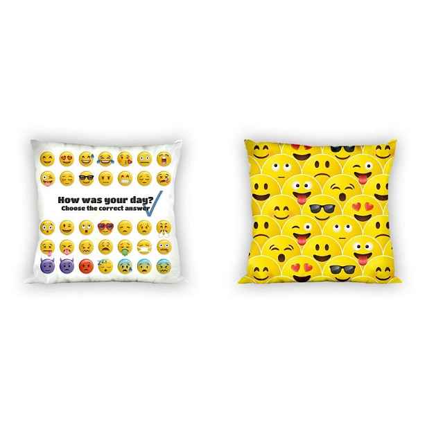 Faro Oboustranný povlak na polštář Emoji 018 - 40x40 cm