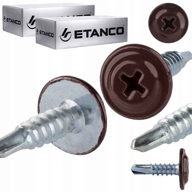 Samovrtné podložky 4,2 x 16 mm Ral 8017 500 ks Etanco Gm-b