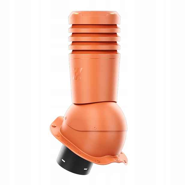 Větrací komín Ecoline pro plechovou střešní krytinu, profil F, 150 mm, cihlový