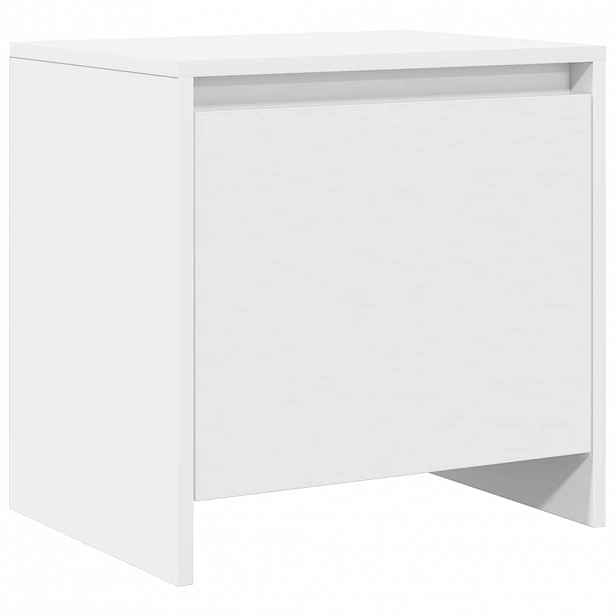 vidaXL Noční stolek bílý 45 x 34 x 44,5 cm dřevotříska