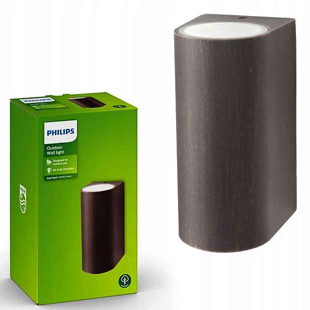 Led zahradní lampa Fasádní nástěnné svítidlo Nightingale 2x GU10 IP44 Philips