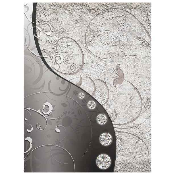Fototapeta Šedé diamanty Kámen Grafit Vinylová abstrakce 184x254 lepidlo