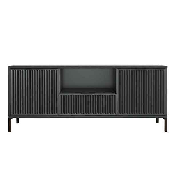 Idohome NÍZKÁ KOMODA WAVE 135 cm, zelená