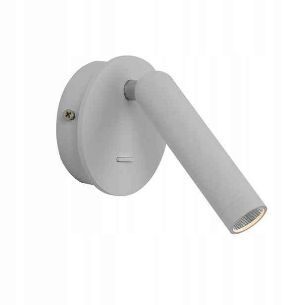 Nástěnná lampa na čtení bílá pohyblivá Led 2,5W Carda Italux