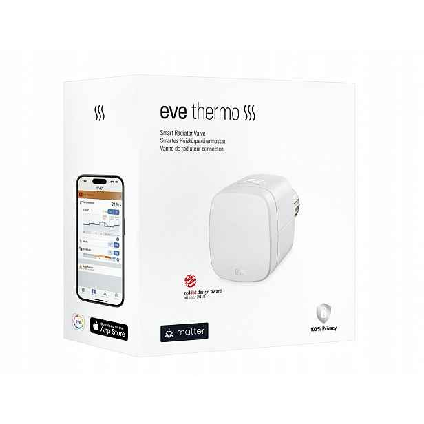 Radiátorový Termostat Eve Thermo Chytrá Hlavice, Časovač Smart Home