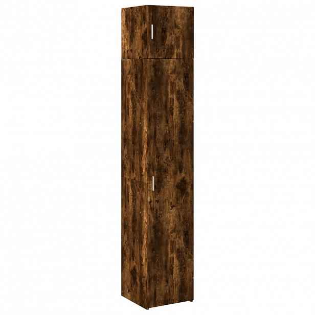 vidaXL Úzká úložná skříňka kouřový dub 40x42,5x225 cm kompozitní dřevo