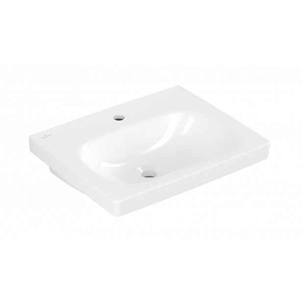 Villeroy & Boch Skyla - Umyvadlo 55x45 cm, bez přepadu, otvor pro baterii, alpská bílá 5A515601