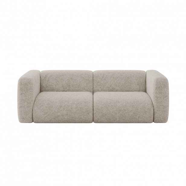 ALTDECOR MODULÁRNÍ pohovka MIRA-S1, 2místná, 228 × 89 × 70 cm, béžová, velur