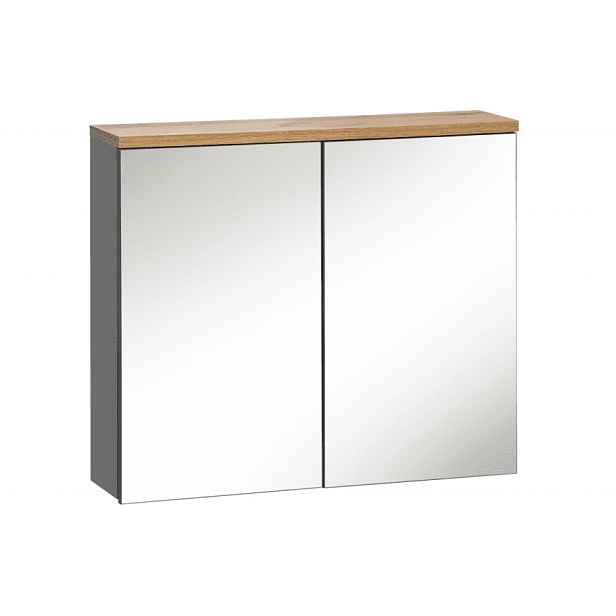 ArtCom Zrcadlová skříňka BALI Grafit 841 | 80 cm