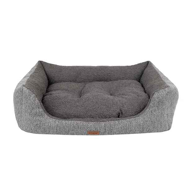 Pelíšek pro psa MALBO ECO SOFA šedá velikost S, M, L Rozměr: L - 78x64x19 cm