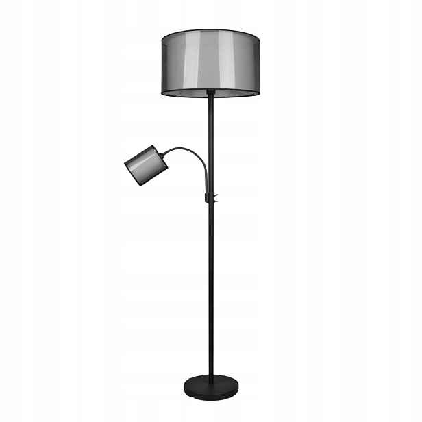 Stojací podlahová lampa Burton černá Trio