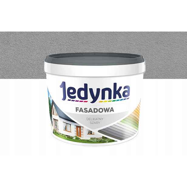 Jednička Fasádní barva pro fasády a interiéry, jemná šedá 9L