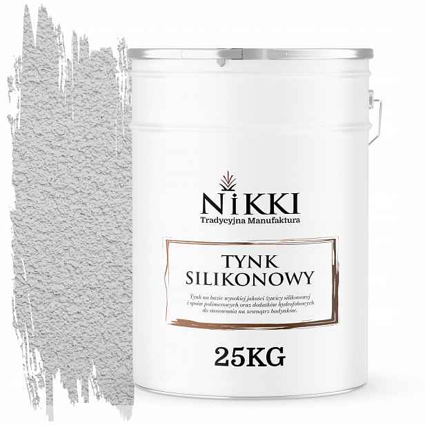 Silikonová Omítka Fasádní Bílá Šedá F251 25KG Struktura "baránek" Zrno 1.0mm