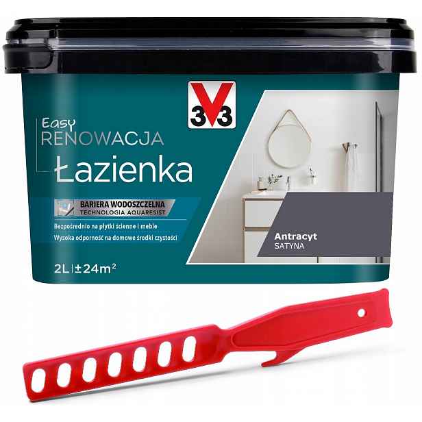V33 Barva Renovace keramických dlaždic Antracit 2L