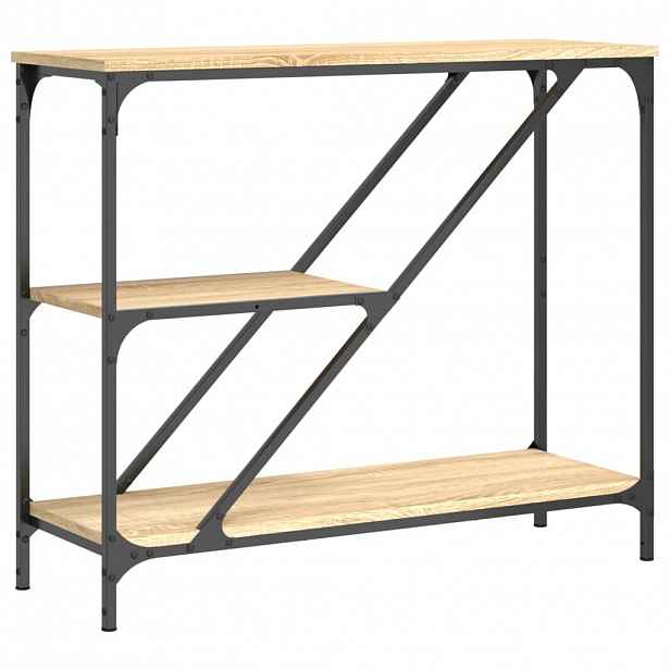 vidaXL Konzolový stolek dub sonoma 88,5 x 30 x 75 cm kompozitní dřevo