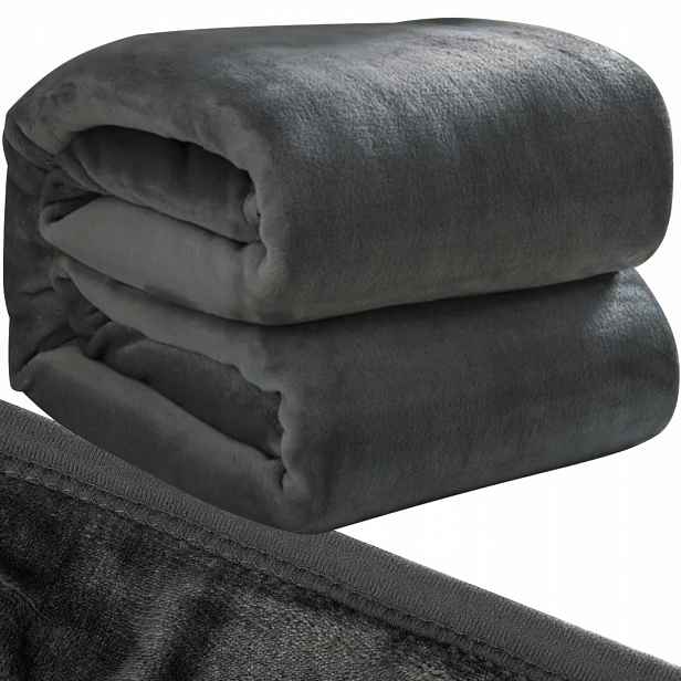 Měkká deka Přehoz na postel Pled Přehoz na postel Mikrovlákno Teplý 160 x 200 cm Silný