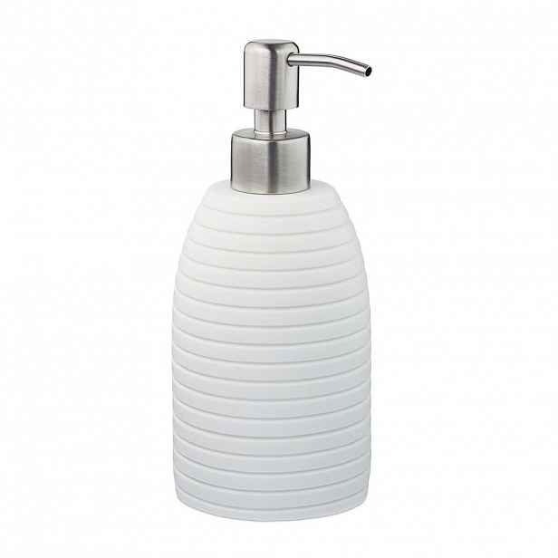 Relaxdays DÁVKOVAČ na mýdlo Bílý polyresin 300 ml