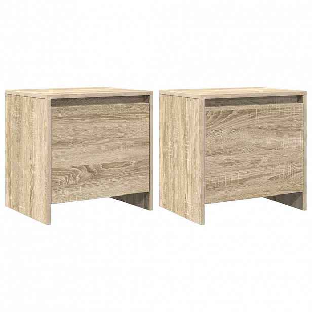 vidaXL Noční stolky 2 ks dub sonoma 45 x 34 x 44,5 cm kompozitní dřevo