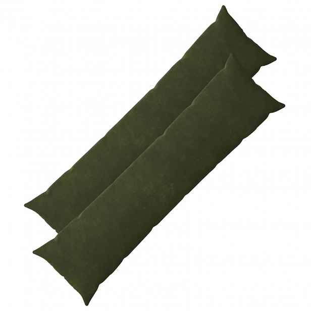 vidaXL Povlak na polštář 2 pcs HEERLEN Zelená 40 x 145 cm