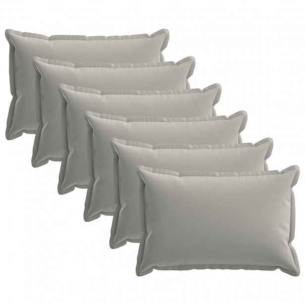 vidaXL Povlak na polštář 6 ks HOUTEN Šedá 50 x 70 cm Polyester