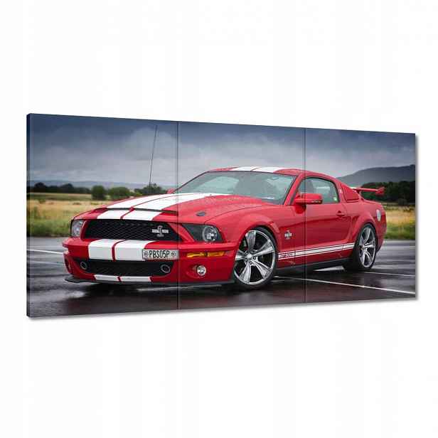 Obrazy 120x60 Červený Ford Mustang Usa