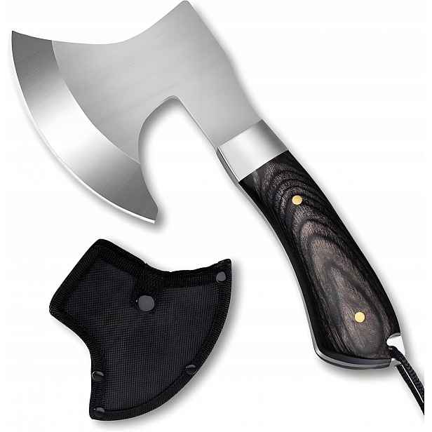 Mini Sekera Survivalová Topůrek Full Tang 19,3 CM S Pouzdrem Pro Outdoor